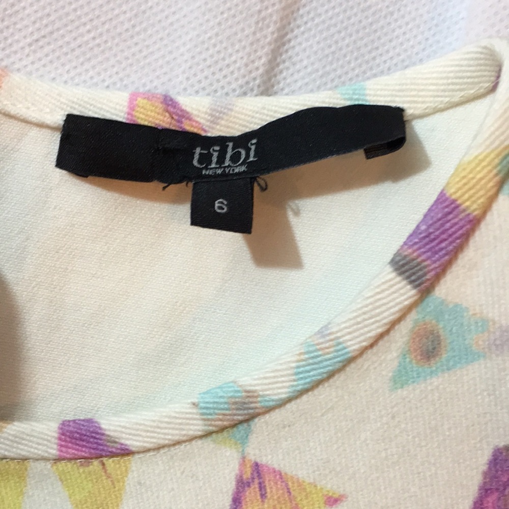 Tibi Structured Print Mini Shift Dress - image 6